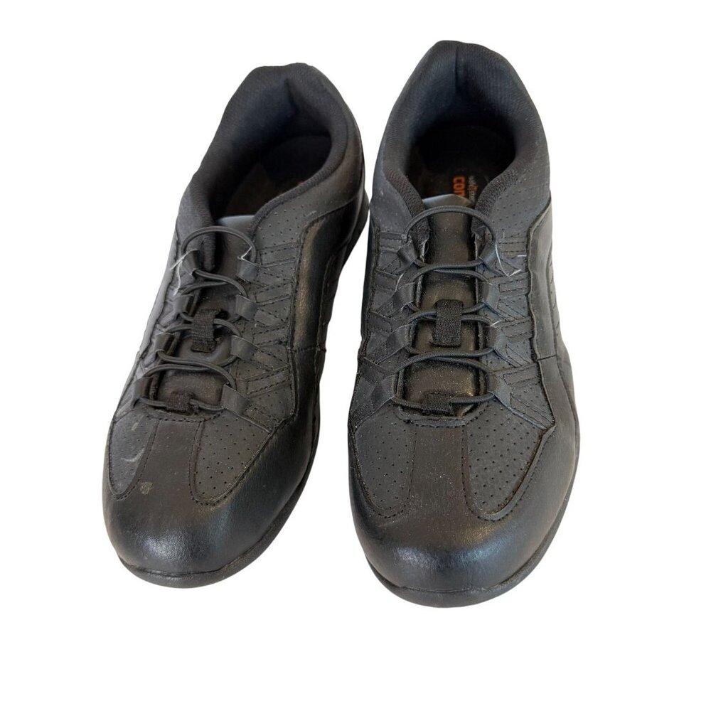 SafeTStep Comfort Walking Sneakers 10W Womens Black Low Top 141470 Safe T Step - Picture 2 of 7